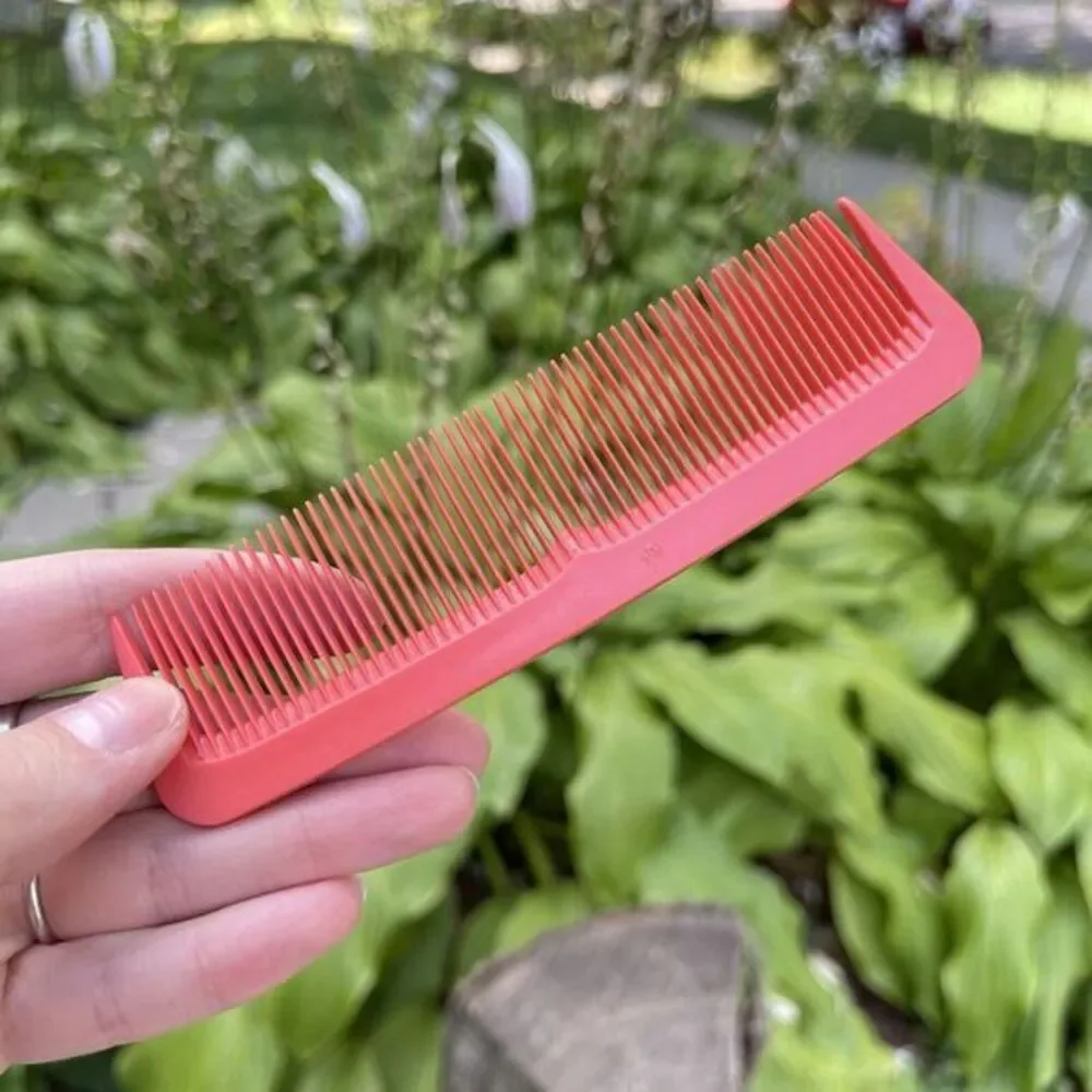 Vintage 1978 Unbreakable Vistron Pro Comb #1125 Purse Travel USA Red USED Pocket